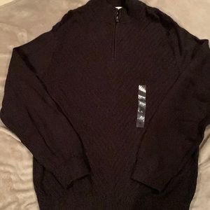 NWT CALVIN KLEIN JEANS 3/4 ZIP SWEATER